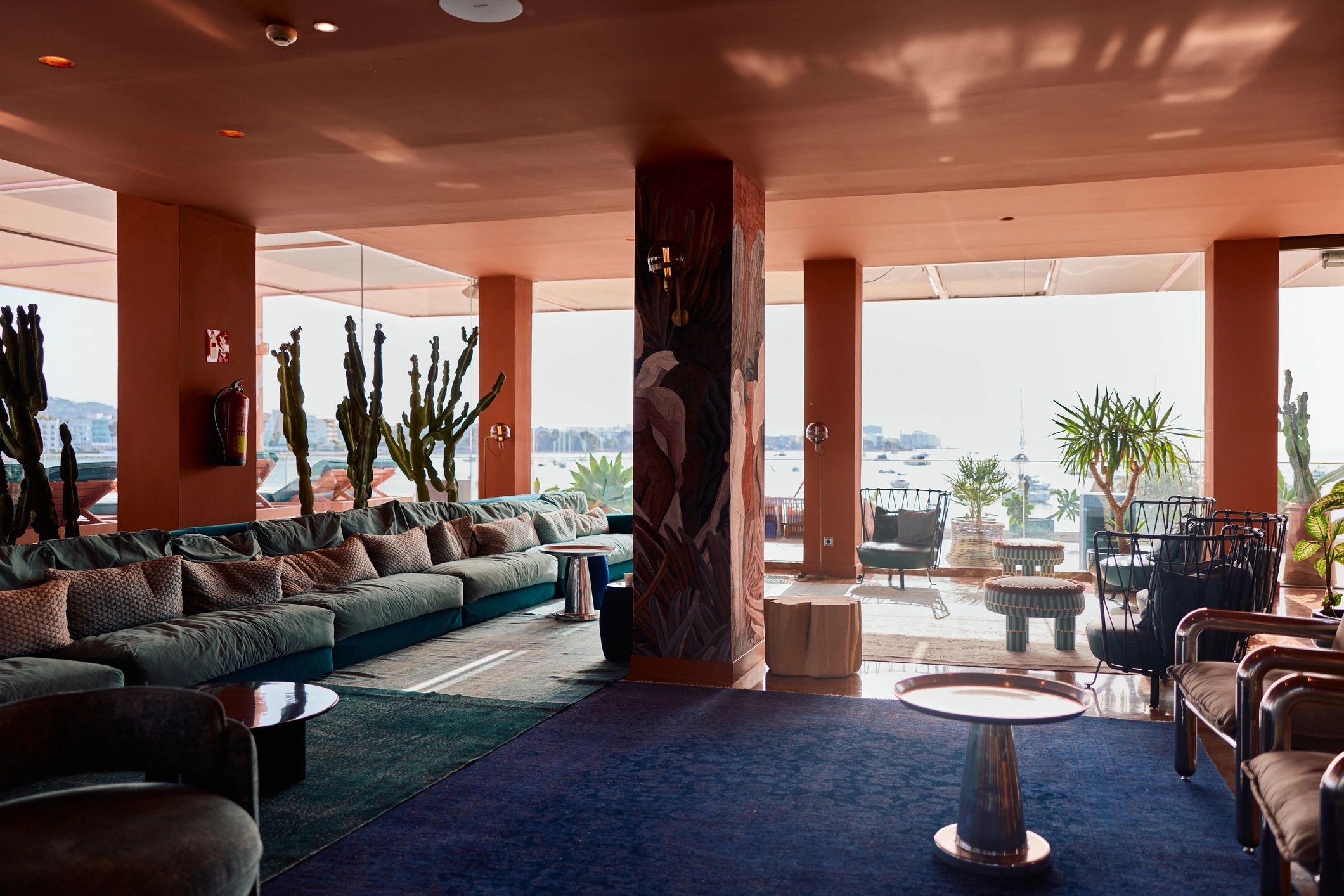 Elegant hotel lounge